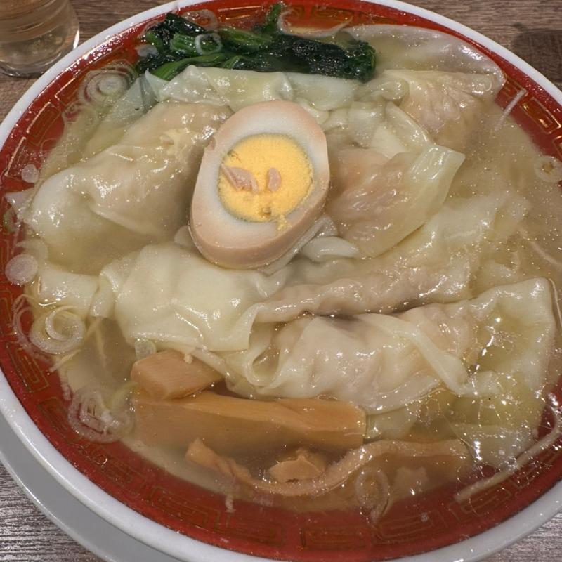 まるごと海老雲呑麺(手包わんたん麺酒家 広州市場 横浜ポルタ店)