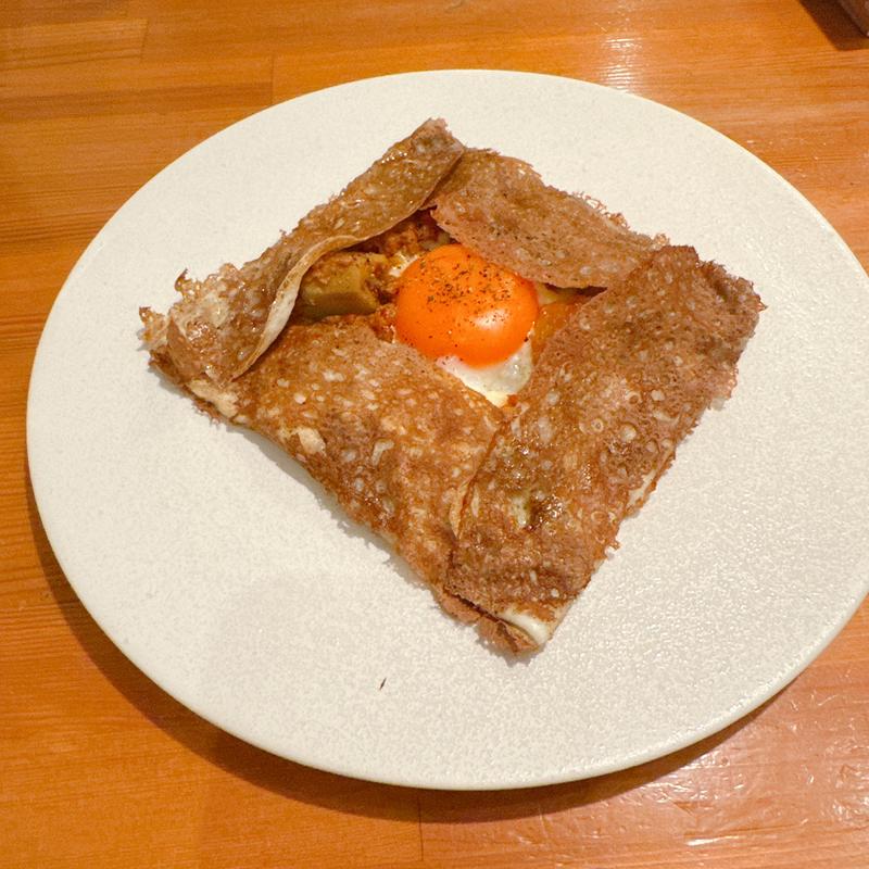 河内鴨のフルコース　国産蕎麦粉の創作ガレット(foujita)