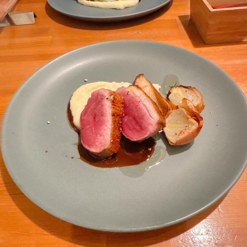 河内鴨のフルコース　河内鴨のロースステーキ(foujita)