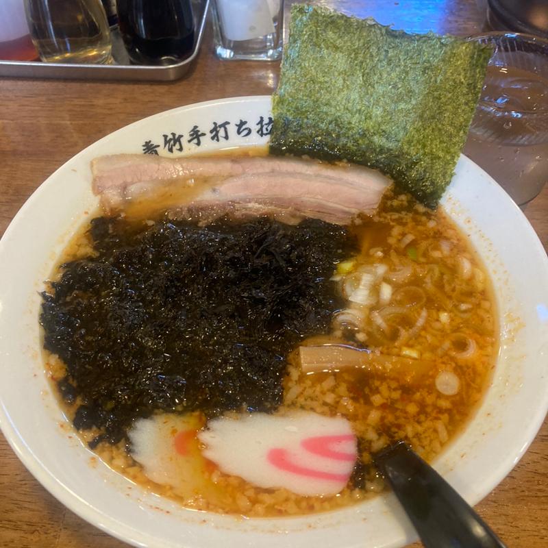 海苔ラーメン辛いの(青竹手打ち拉麺あさみ)