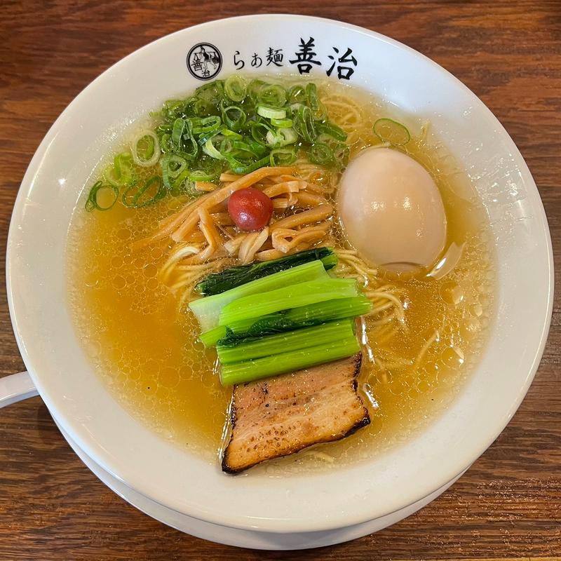 味玉塩らぁ麺(らぁ麺 善治 ｰZENJIｰ 本店)