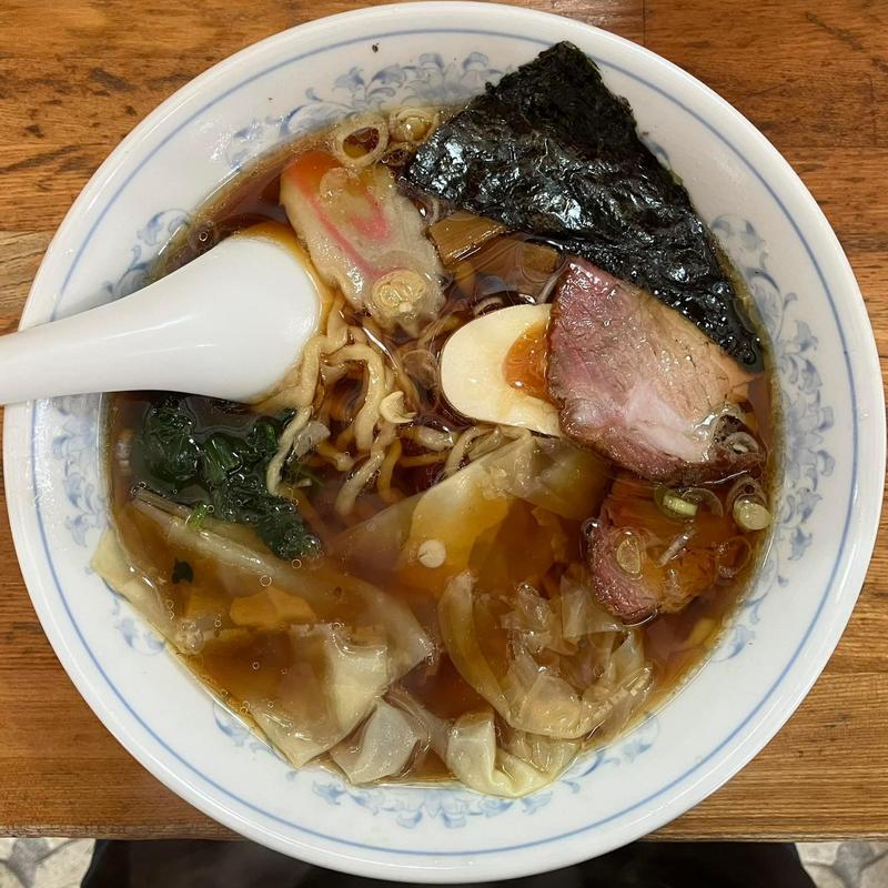 ワンタンメン(手打ちラーメンふくふく )