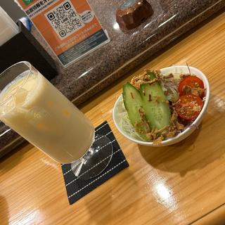 ドリンク&ハーフサラダセット(coocy)