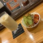 ドリンク&ハーフサラダセット