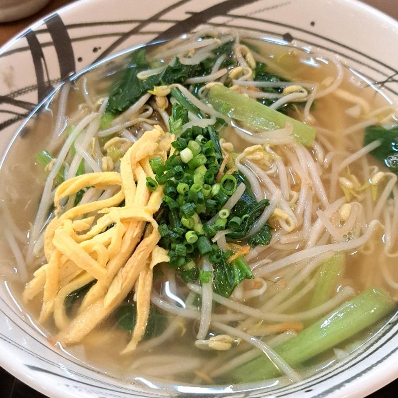 ゆで野菜そば(我部祖河食堂 美栄橋駅前店 )