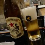 瓶ビール（赤星）(一笑一杯)