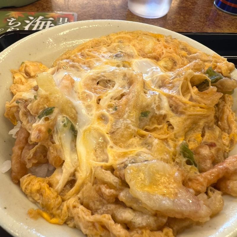 ミニかき揚げ丼(山田うどん食堂 下赤坂店)
