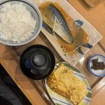 サバの味噌煮と厚焼玉子定食(さちのや食堂 青戸店)