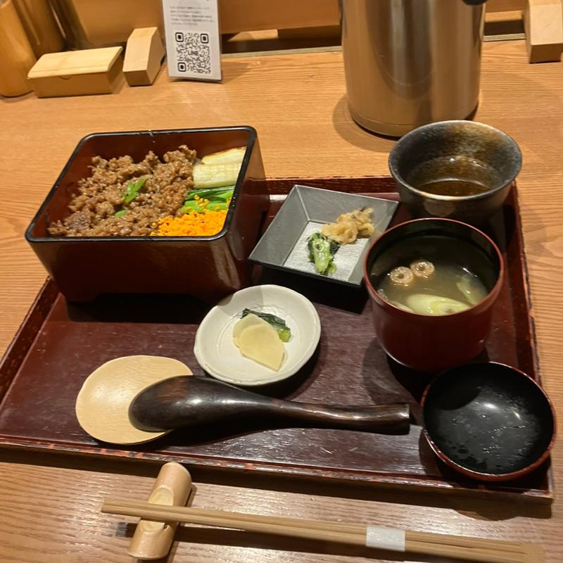 鴨そぼろ重(鴨と醸し 鼓道)