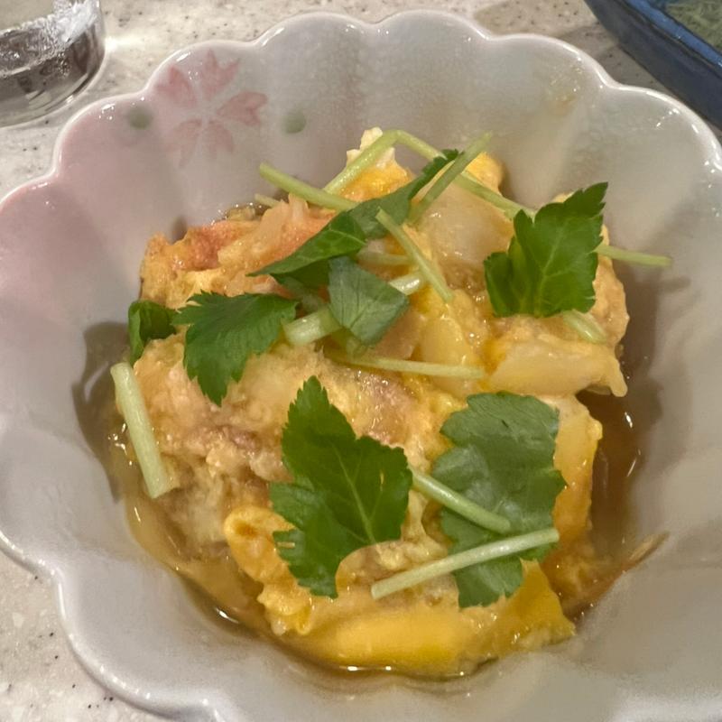 ゆりねとたらこの玉子とじ(とりさだ)