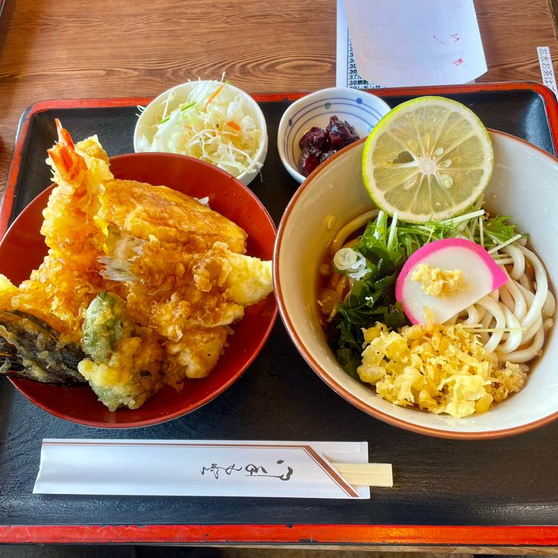 天作丼セット(本場讃岐のうどん 天作)