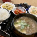 牛スジスープ定食(ホルモン鍋 桜亭)