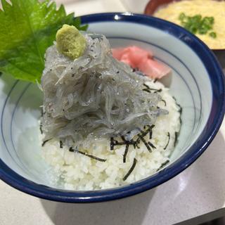 生しらす丼(お食事処 渡舟)