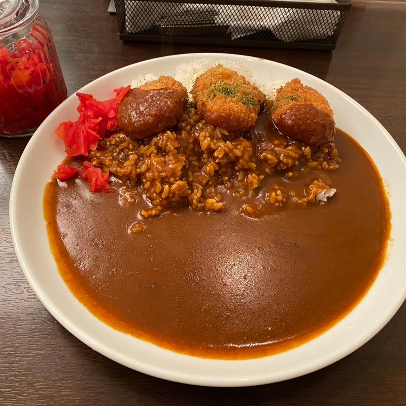 カニクリームコロッケカレー　激辛(マウンテンカレー)