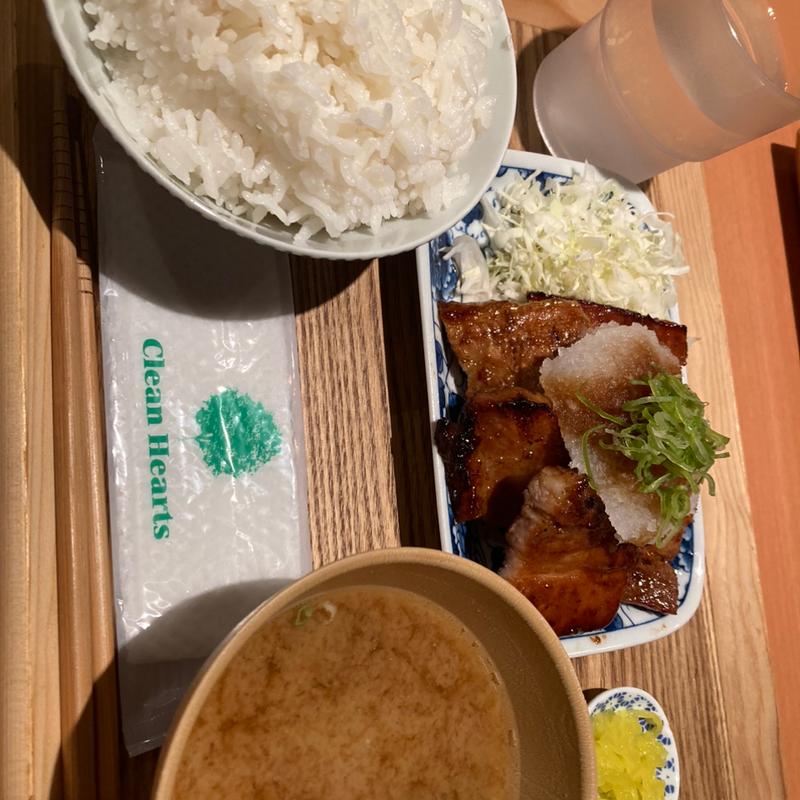 おろしポン酢豚バラ定食(元祖豚丼屋TONTON 姫路別所店)