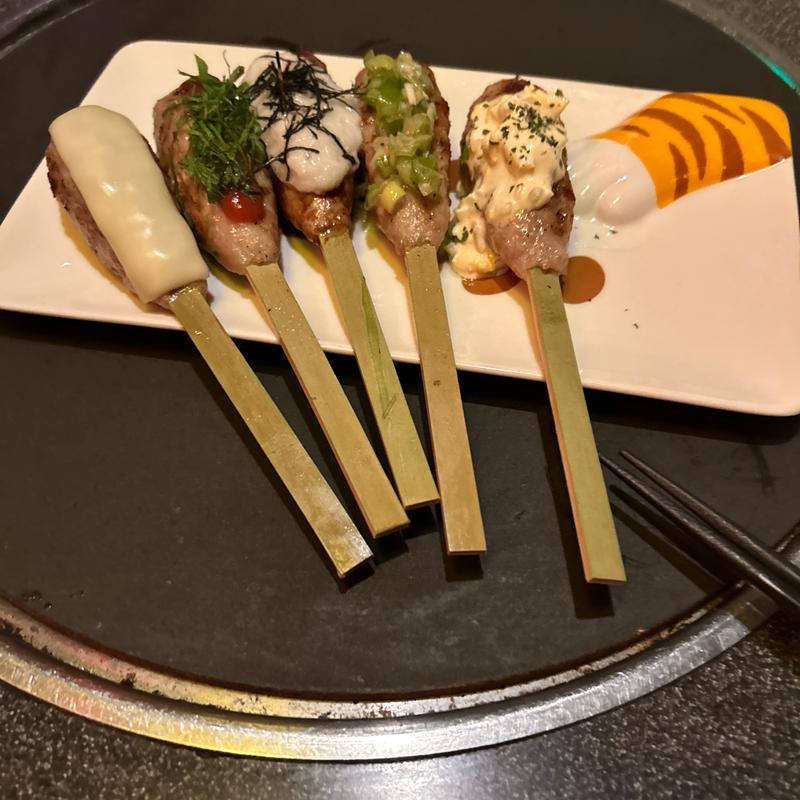 つくね盛り合わせ(焼鳥・串カツ＆飲み放題 たま南1条店)