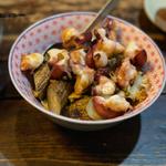 蛸と牛蒡の実山椒煮