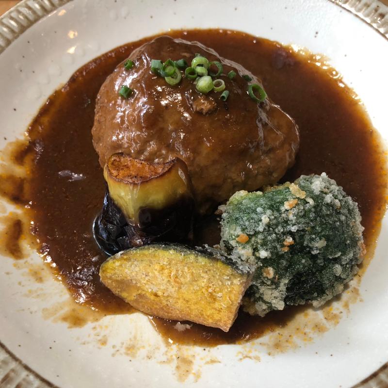 ハンバーグ定食(創作みなつき)