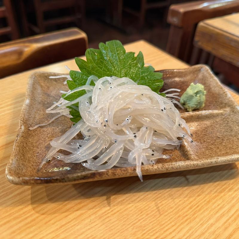 白魚刺身(やきとり酒蔵 庄助本店)