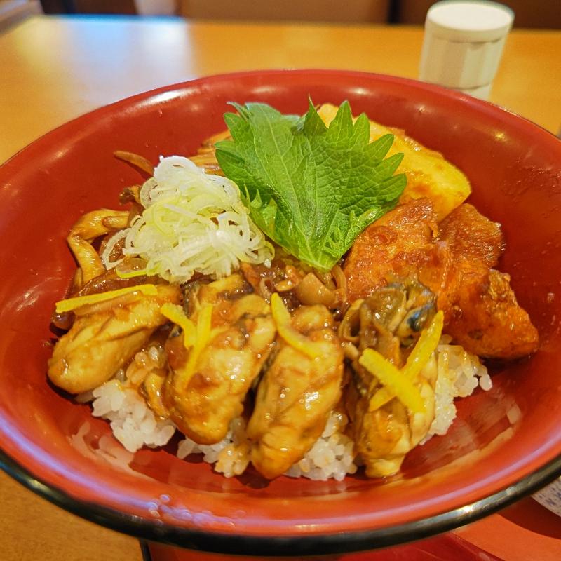 牡蠣のかば焼き丼(味の民芸 丸山台店)
