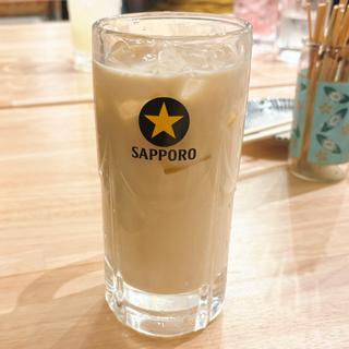 コーヒー豆乳割り