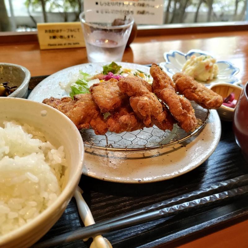 焦がし醤油唐揚げランチ(檸檬堂)