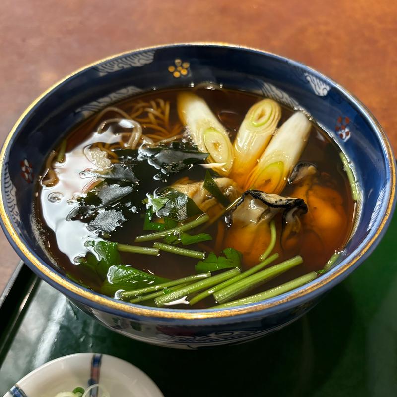 牡蠣蕎麦(砂場)