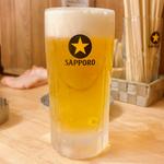 生ビール中ジョッキ(やきとん 瑞貴)