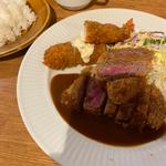 ビフカツランチS +エビフライ(オニバ)