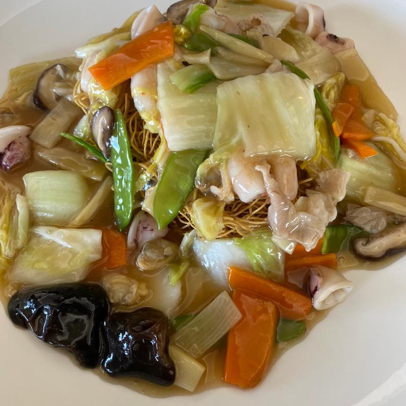 あんかけ皿うどん(西宮六甲ゴルフ倶楽部レストラン )