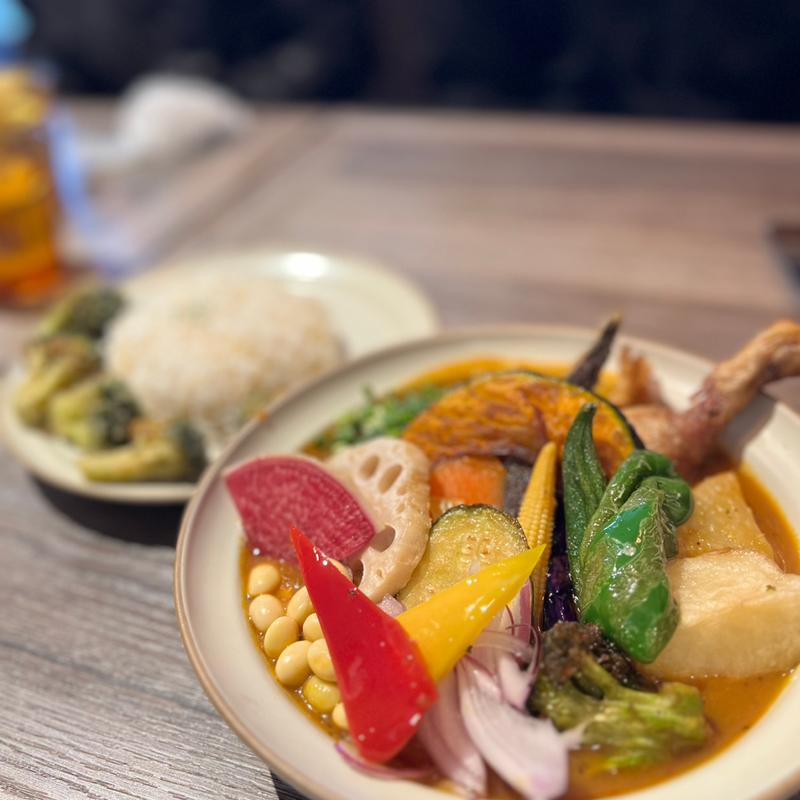 チキンと野菜20品目(Rojiura Curry SAMURAIふる里)