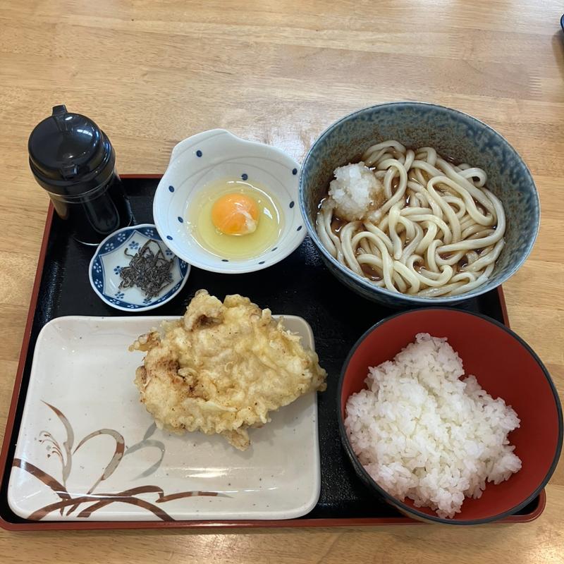 ぶっかけうどん並(自家製麺セルフうどん むぎわら)