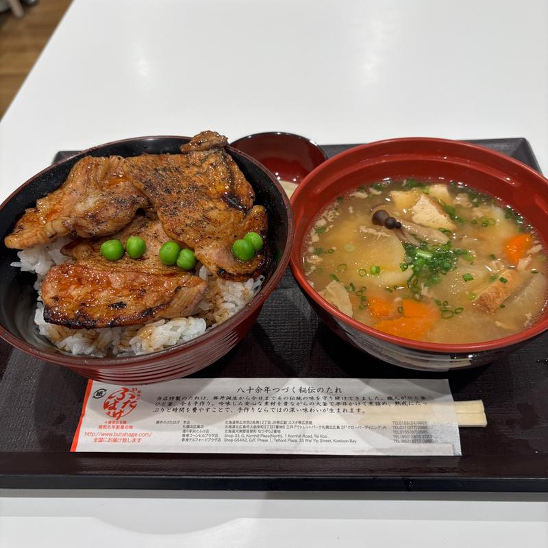 豚丼セット(豚丼のぶたはげ 札幌北広島店)