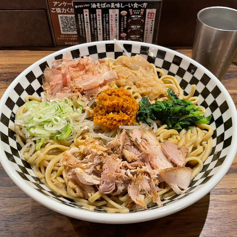 まぜそば(濃厚豚骨醤油ラーメン ブタシャモジ 新潟駅前店)