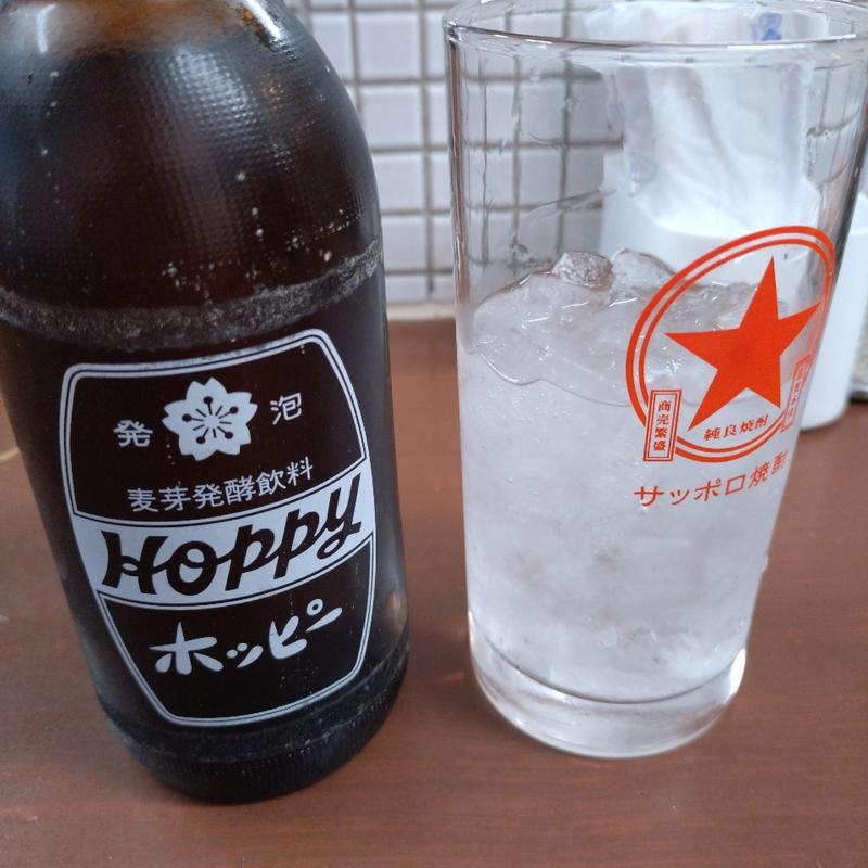 ホッピーセット(大衆食堂スタンドそのだ五反田店)