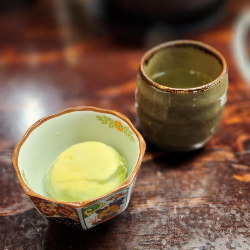 グリーン茶バニラ(和韓料理 じゅろく)