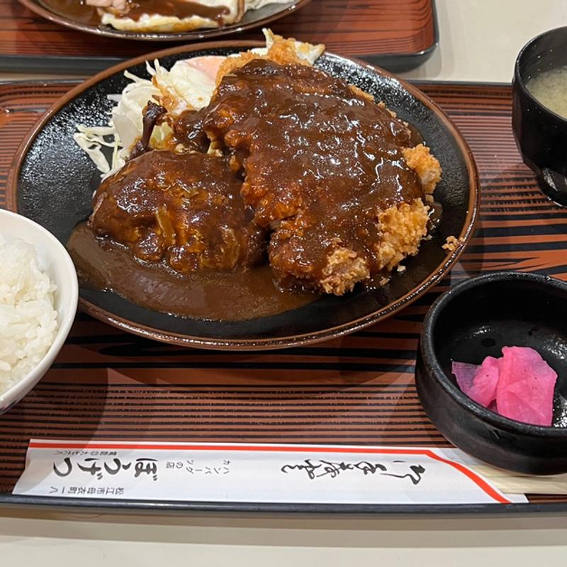 ミックス（ハンバーグ、トンカツ）(ぼうげつ )