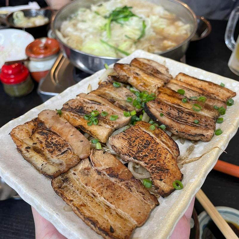 あぶったチャーシュー(牛もつ鍋 川端)