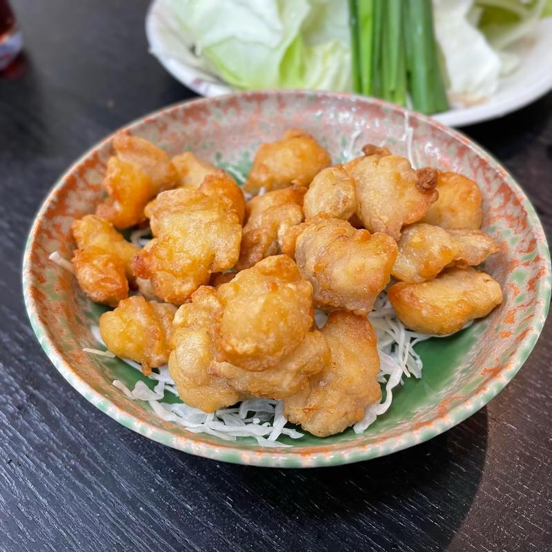 鶏ナンコツ揚(牛もつ鍋 川端)