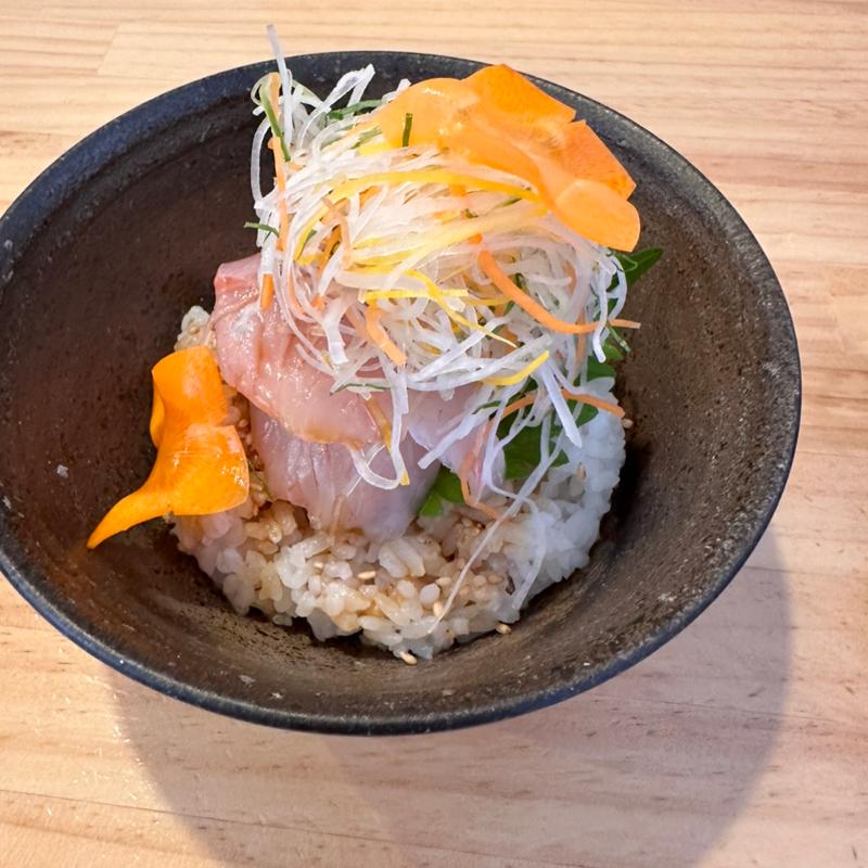 石鯛の刺身ご飯(中華そば いち松)