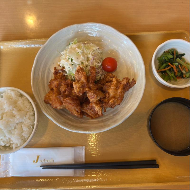 日替わり定食(唐揚げ)(ぬまだてハイツ)