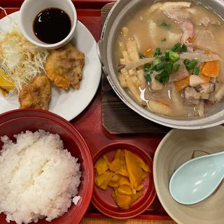大分名物だんご汁定食（とり天付）(ジョイフル 舟入店 )