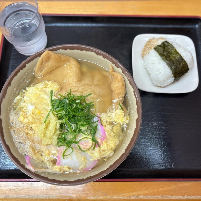 玉子とじキツネうどん(かしむらうどん)
