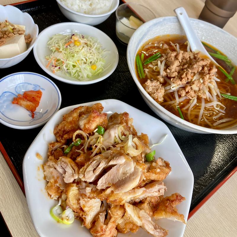 油淋鶏定食(金麒麟)