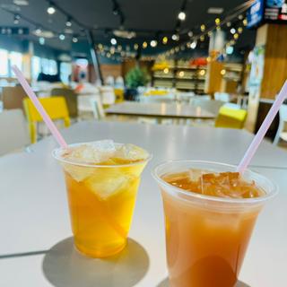 桃&りんごジュース(国見サービスエリア（上り線）スナックコーナー )