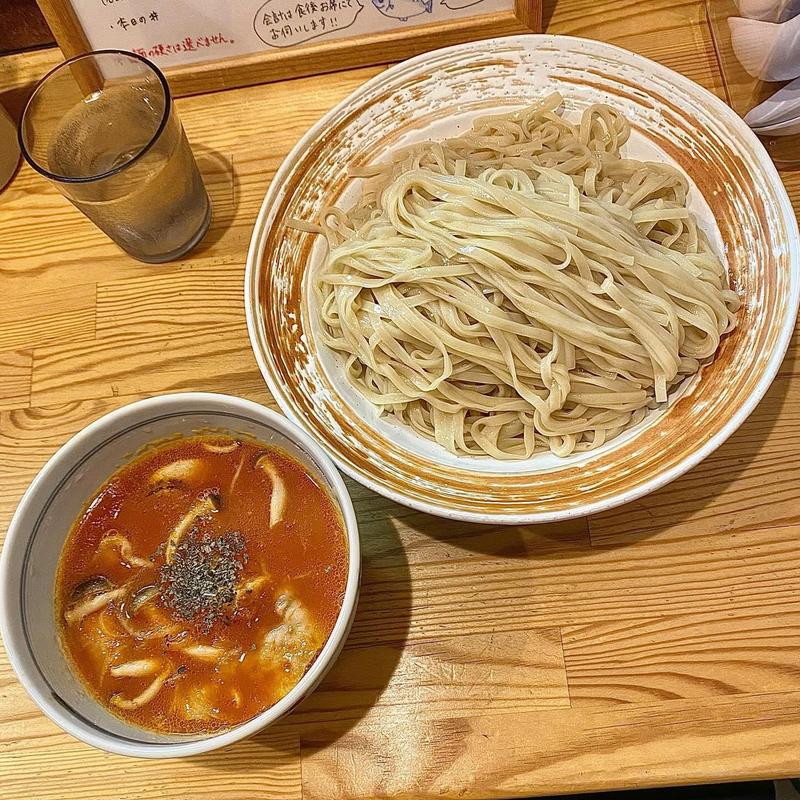 豚バラと帆立のトマトつけ麺(らーめん 彩哲 ～isato～)
