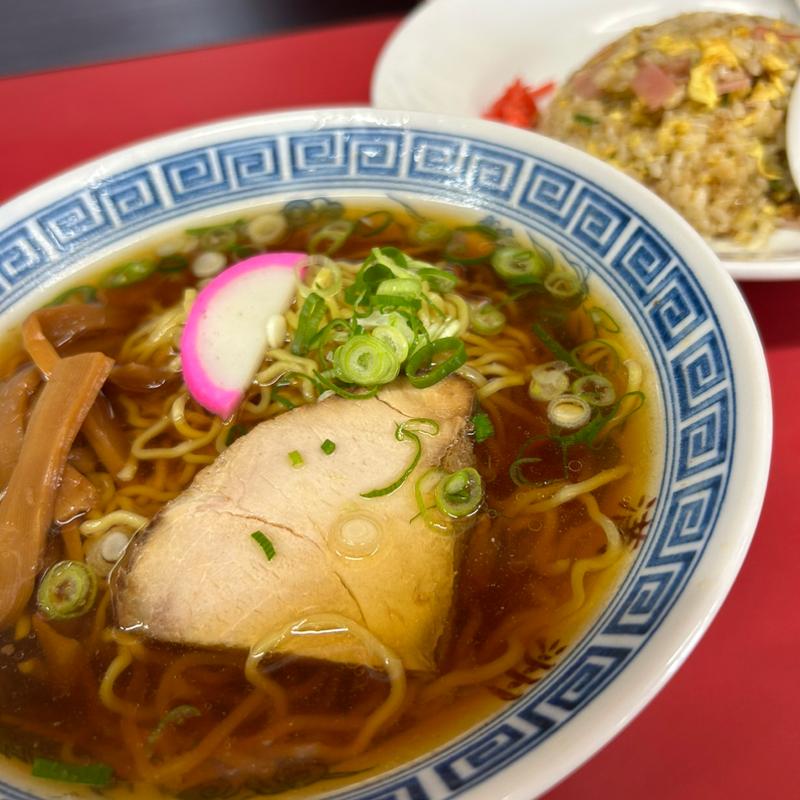ランチD (ラーメン+炒飯)(満洲 （マンシュウ）)