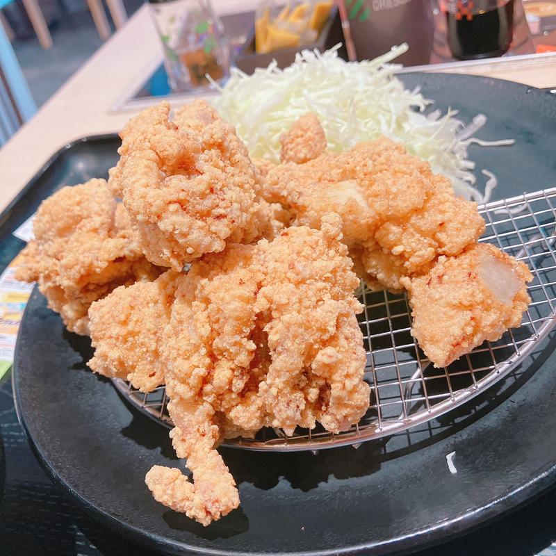 本格唐揚げ定食(松のや 川越西口店)