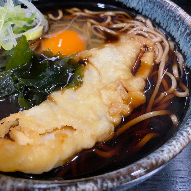 月見いか天そば(栄YOH)