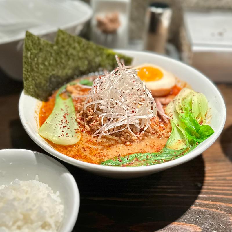 タントンメンカタメカラメノリヨンマイゴハンハンブン(天虎)